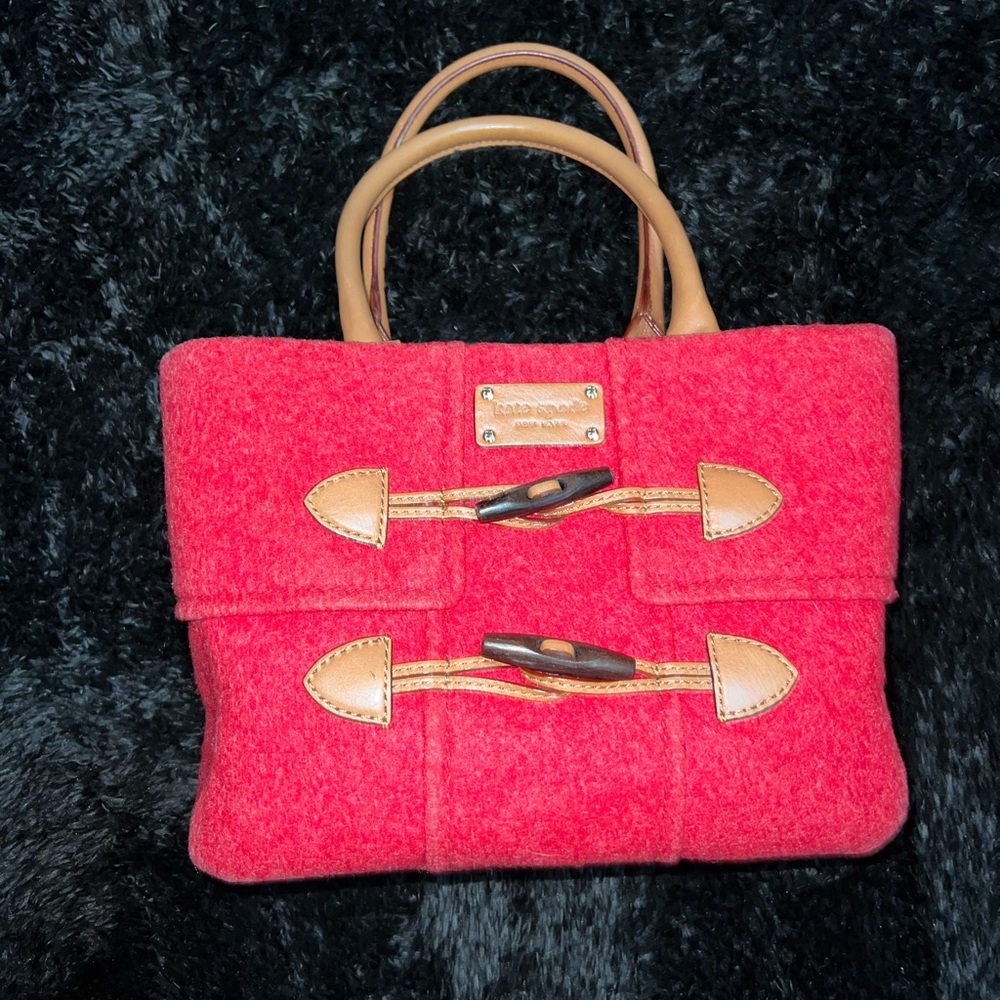 Kate Spade Foxtrot Hill Quinn Red and Tan‎ Handbag